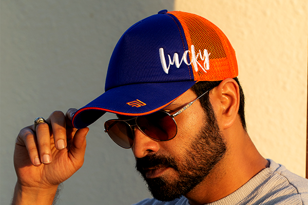 Lucky Blue/ Orange Baseball Cap – Foxerz | Baseball Caps