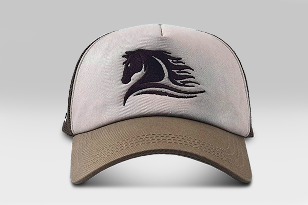 Wild Horse Cap - Beige & Brown | Large